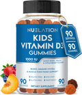 NUELATION Vitamina D3 Gummies para Niños - 1000 IU, 90 dosis