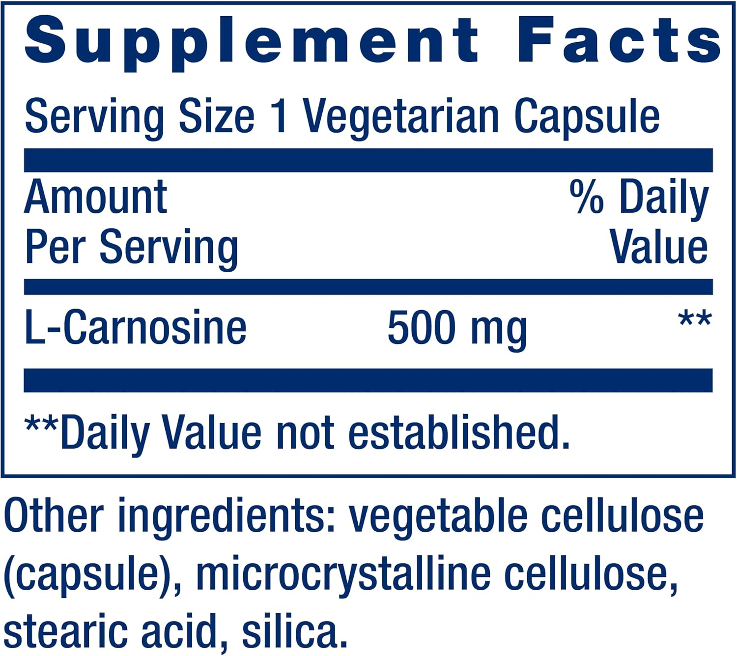 Carnosina de Life Extension – 60 Cápsulas