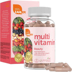 Zahler Multivitamínico Beauty – Apoyo para Piel, Cabello y Uñas con Hierro, 60 Cápsulas