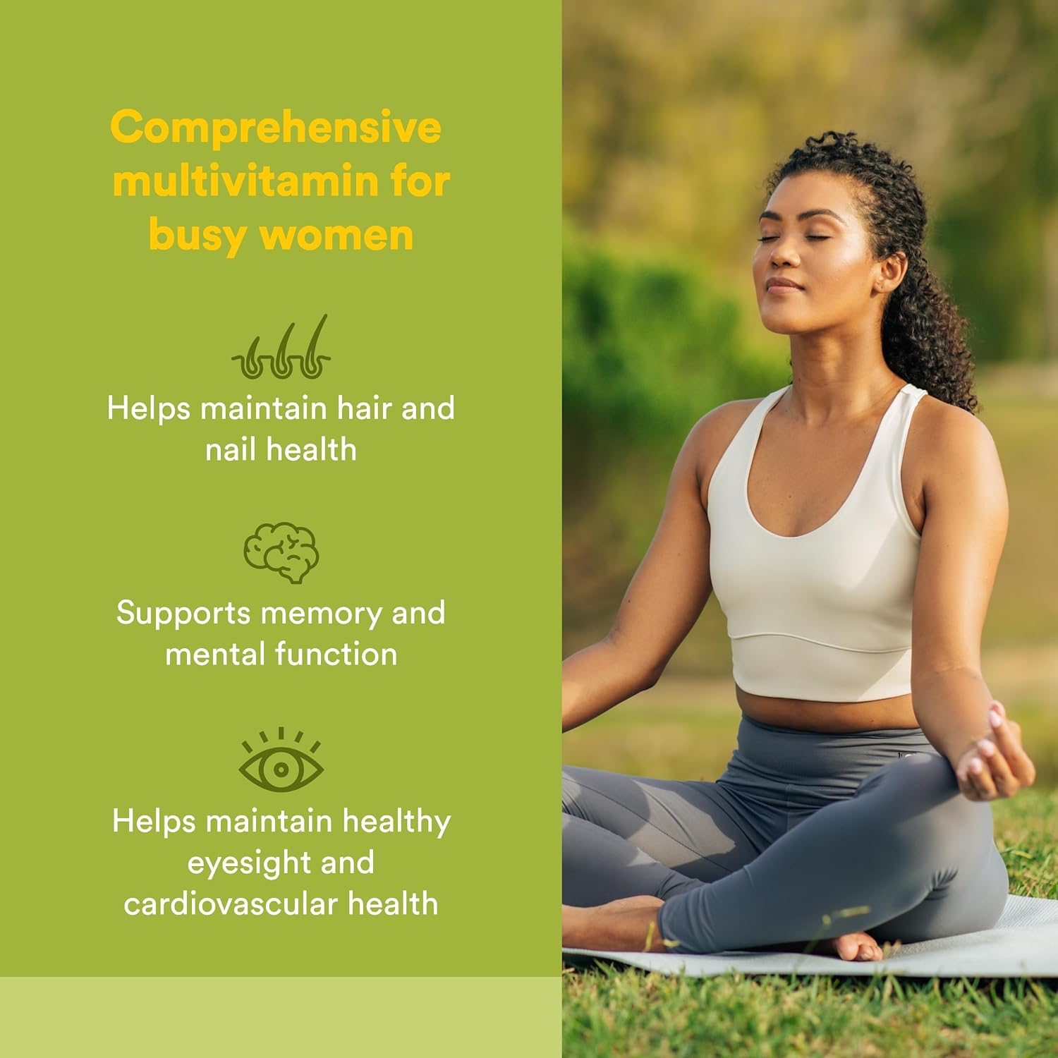 Whole Earth & Sea Multivitamínico y Mineral para Mujeres, Complemento Alimenticio Integral, Vegano, 60 comprimidos