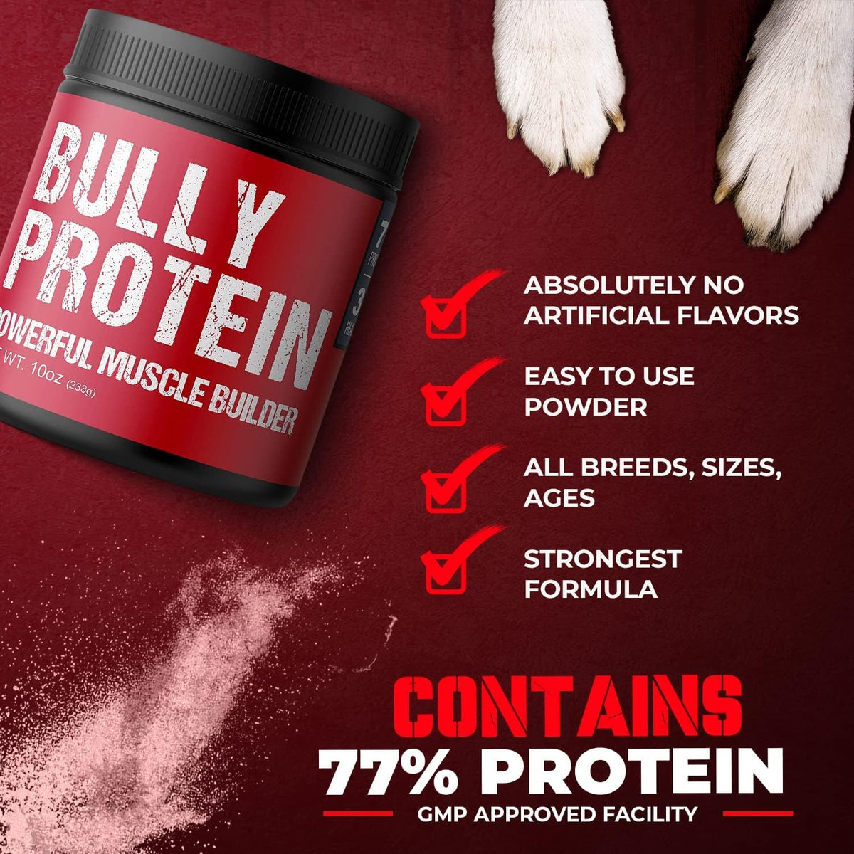 Proteína en polvo de carne real para perros – Saciedad y peso: Al promover la sensación de saciedad, puede ayudar – Image 4