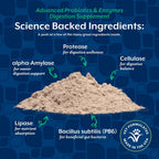 NaturVet Advanced Probiotics & Enzymes - Probióticos y Enzimas para Perros y Gatos (227 g)
