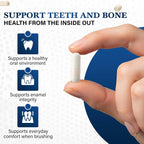 Living Well Dr. Michelle Tooth and Bone Formula con D3, K2 - 120 Cápsulas