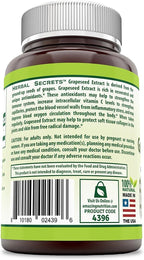 Herbal Secrets Extracto de Semilla de Uva 400 mg - 120 Cápsulas Vegetales (Pack de 2)