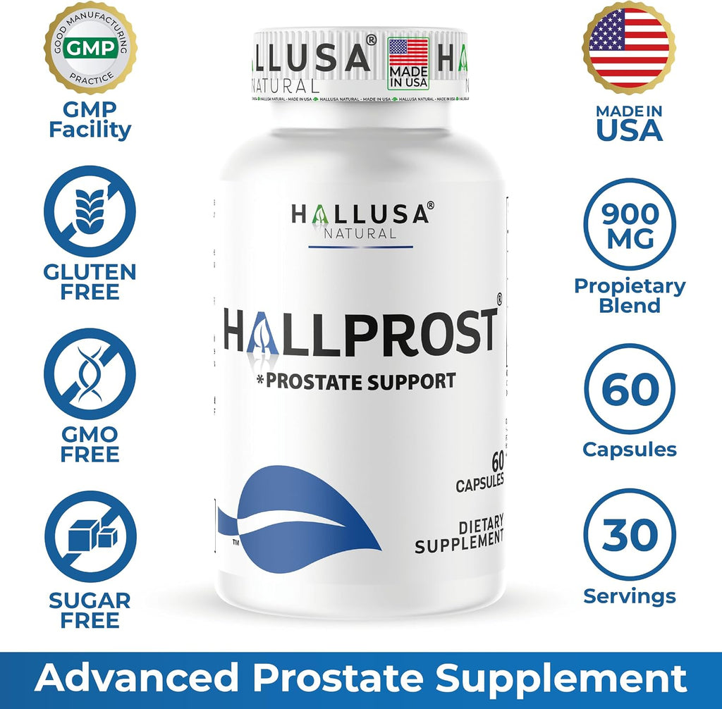 Hallusa Natural HALLPROST - 60 Cápsulas - Suplemento para la Salud de la Próstata