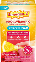 Emergen-C Zero Sugar Vitamina C 1000 mg - Sabor Frambuesa Limón - 36 Sobres