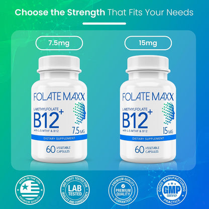 FOLATE MAXX L-Metilfolato 7.5 mg + B12 – El metabolismo energético normal. – Image 5