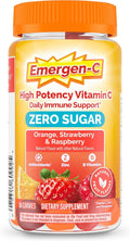 Emergen-C Zero Sugar Gominolas para el Sistema Inmunitario con Vitamina C, 36 unidades
