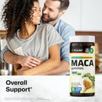 Maca Root for Women and Men - Black, Red & Yellow Maca Supplement 1800 mg for Drive, Performance & Energy Support - 90 Gummies, 45-Day Supply, Non-GMO, Banana Flavor