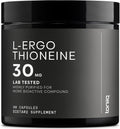Ergothioneina con MitoPrime® - Alta Potencia 30mg con 98% de Pureza - Suplemento de L-Ergothioneina - Apoyo a la Longevidad e Inmunidad - Probado en Laboratorio, 90 Cápsulas