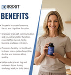 BoostCeuticals Phosphatidylserine 100mg with Ginkgo, DMAE and Gotu Kola - Memory, Stress and Cognitive Focus Support (90 Capsules)