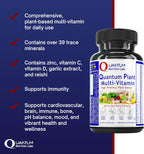 QNL Quantum Plant Multi-Vitamin - Multivitamínico Completo de Origen Vegetal - 120 Cápsulas
