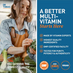 Dr. Tobias Multivitamínico para Adultos - Hombres y Mujeres - 90 Comprimidos Veganos