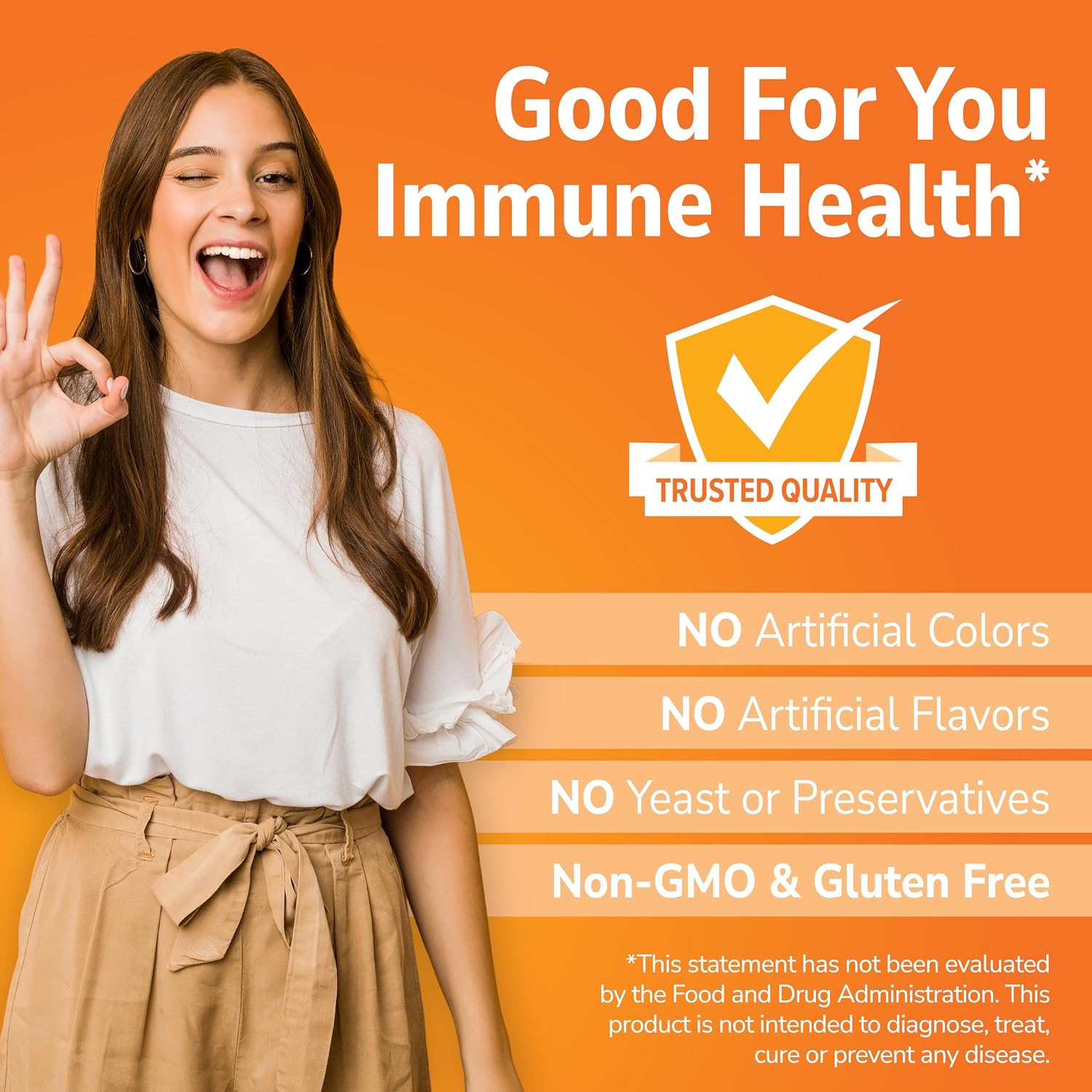 Vitamina C 500 mg Masticable Sabor Naranja - 110 Comprimidos