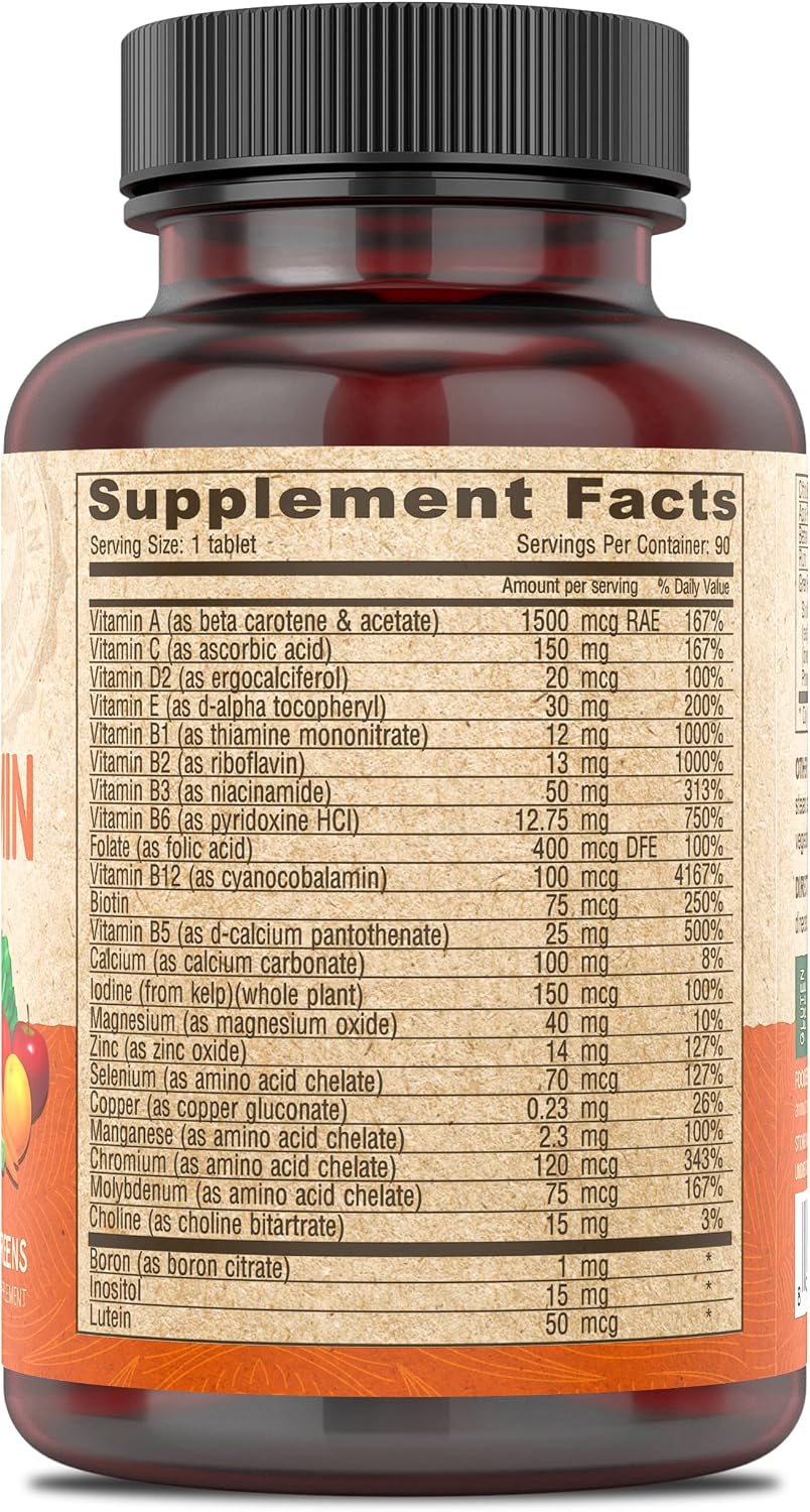 DEVA Multivitamínico Vegano Sin Hierro con Alimentos Verdes - 90 Comprimidos