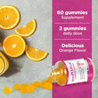 AromPCOSLife Gominolas de Inositol para Mujer, 60 Gomitas, Myo-Inositol con Folato y Vitaminas B6 y B12, Sabor Naranja