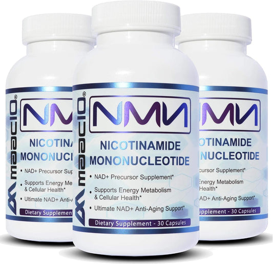 MAAC10 NMN Suplemento de Nicotinamida Mononucleótido (NMN 125mg Cápsulas) - 90 Cápsulas