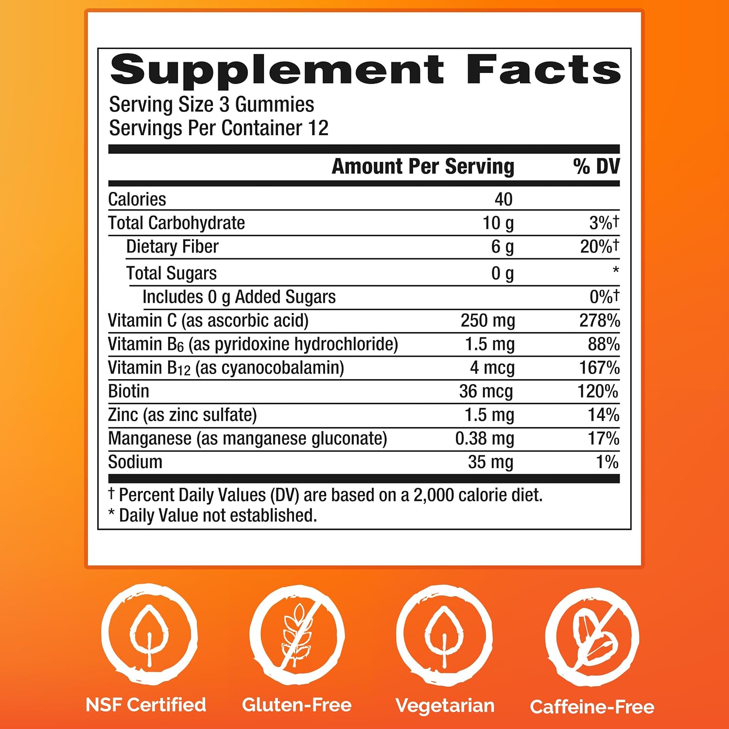 Emergen-C Zero Sugar Immune Support Kidz Gummies 36 Count