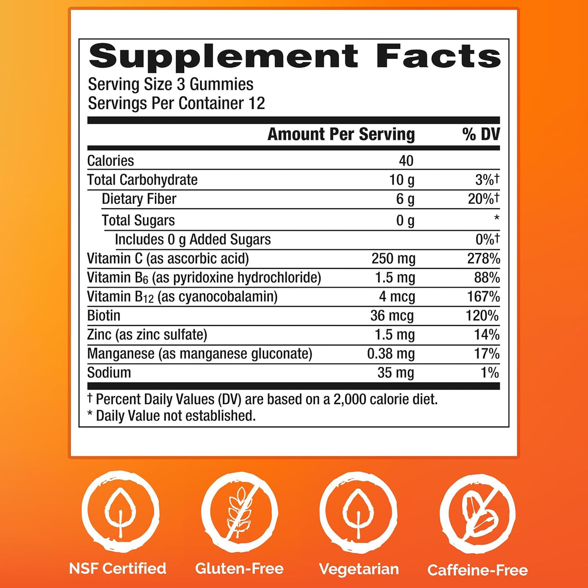 Emergen-C Zero Sugar Gominolas para el Sistema Inmunitario con Vitamina C, 36 unidades – Image 7
