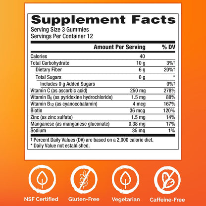 Emergen-C Zero Sugar Gominolas para el Sistema Inmunitario con Vitamina C, 36 unidades – Image 7