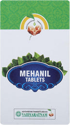 VAIDYARATNAM Mehanil Tablets - 100 Comprimidos con Pachak Methi Gratis