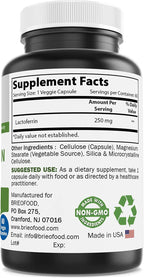 Brieofood Lactoferrina 250 mg - 60 Cápsulas Vegetales