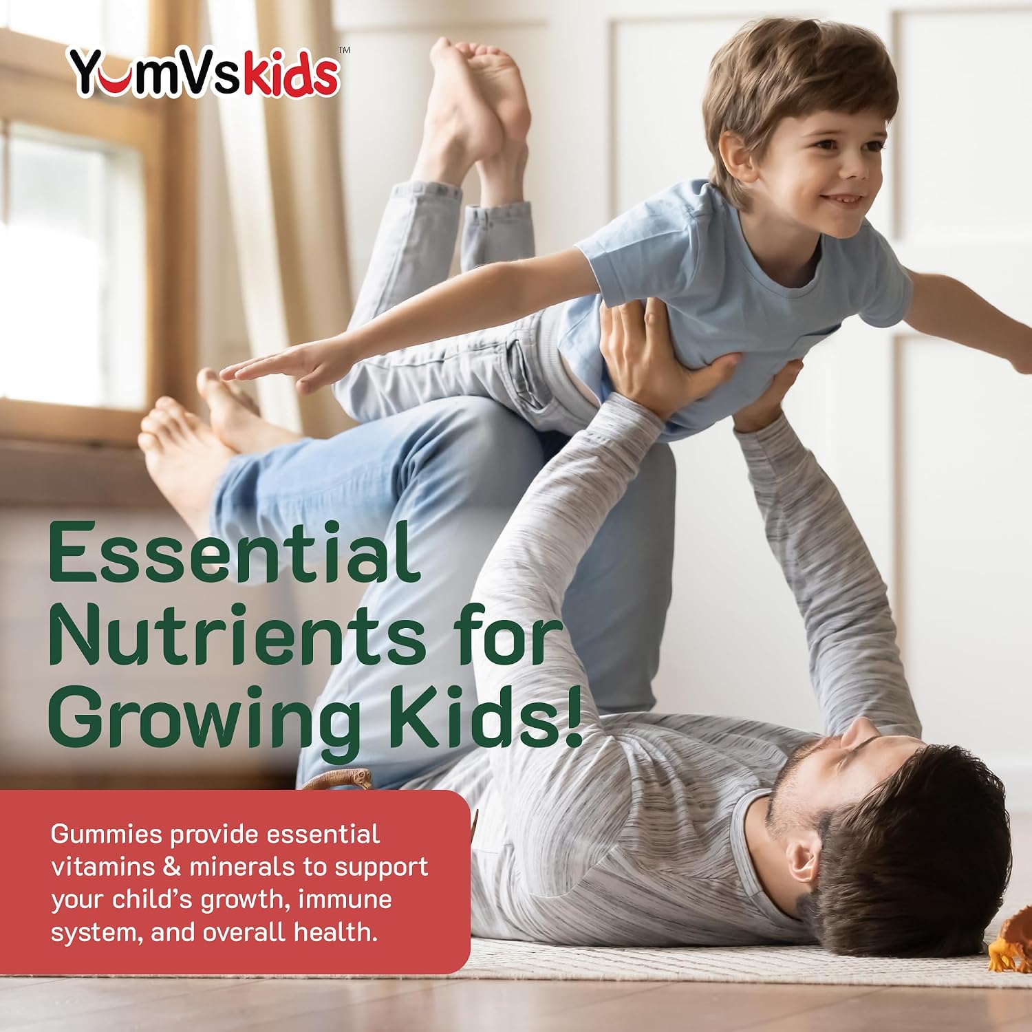 YumVs Gominolas Multivitamínicas para Niños - Sabor Fruta - 120 unidades