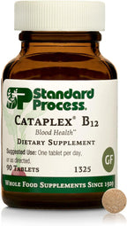 Standard Process Cataplex B12 - Complemento de Vitamina B12 - 90 Comprimidos (Sin Gluten, Sin Lácteos, Sin Soja)