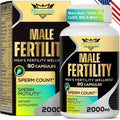 Neusupp Suplemento de Fertilidad Masculina - Vitaminas Prenatales para Hombres con CoQ10, Maca, Zinc, NAC y Folato - 90 Cápsulas