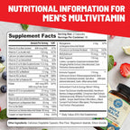 Whole World Wellness Multivitamínico Diario para Hombres - 30+ Nutrientes, Energía y Rendimiento