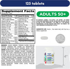 Equate Multivitamínico Completo para Adultos 50+ - 125 Comprimidos