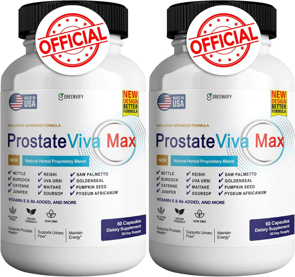 ProstateViva Max Suplemento de Próstata para Hombres, 60 Cápsulas