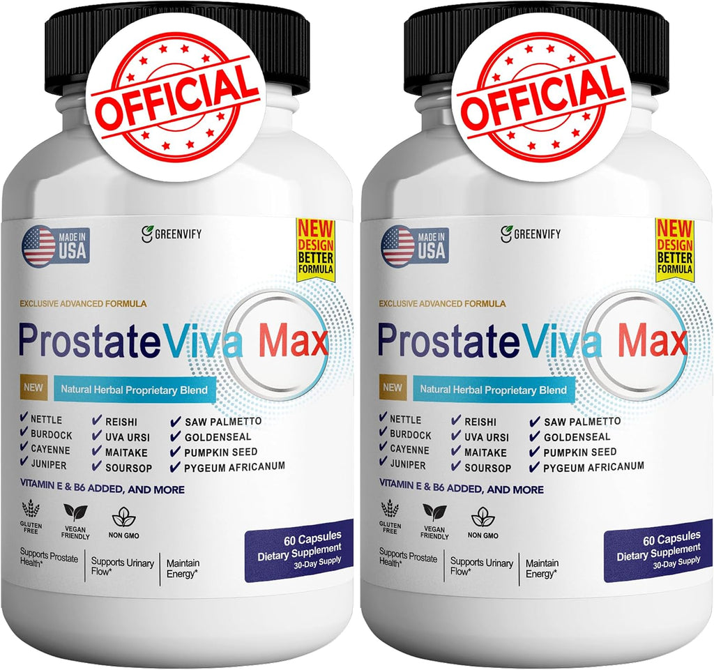ProstateViva MaxProstate – Suplemento de apoyo prostático para hombres, 420 cápsulas