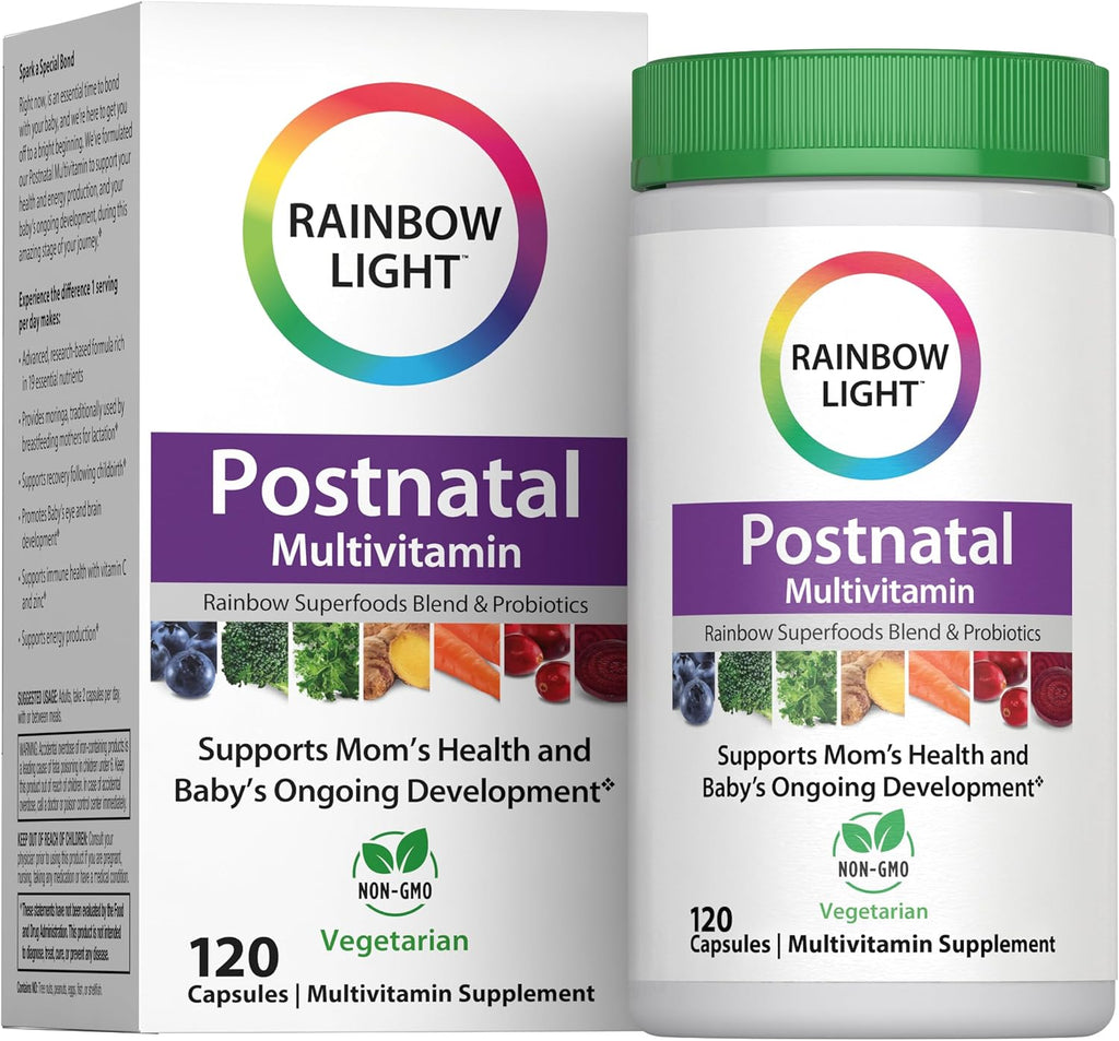 Rainbow Light Multivitamínico Postnatal para Mujeres, 120 Cápsulas