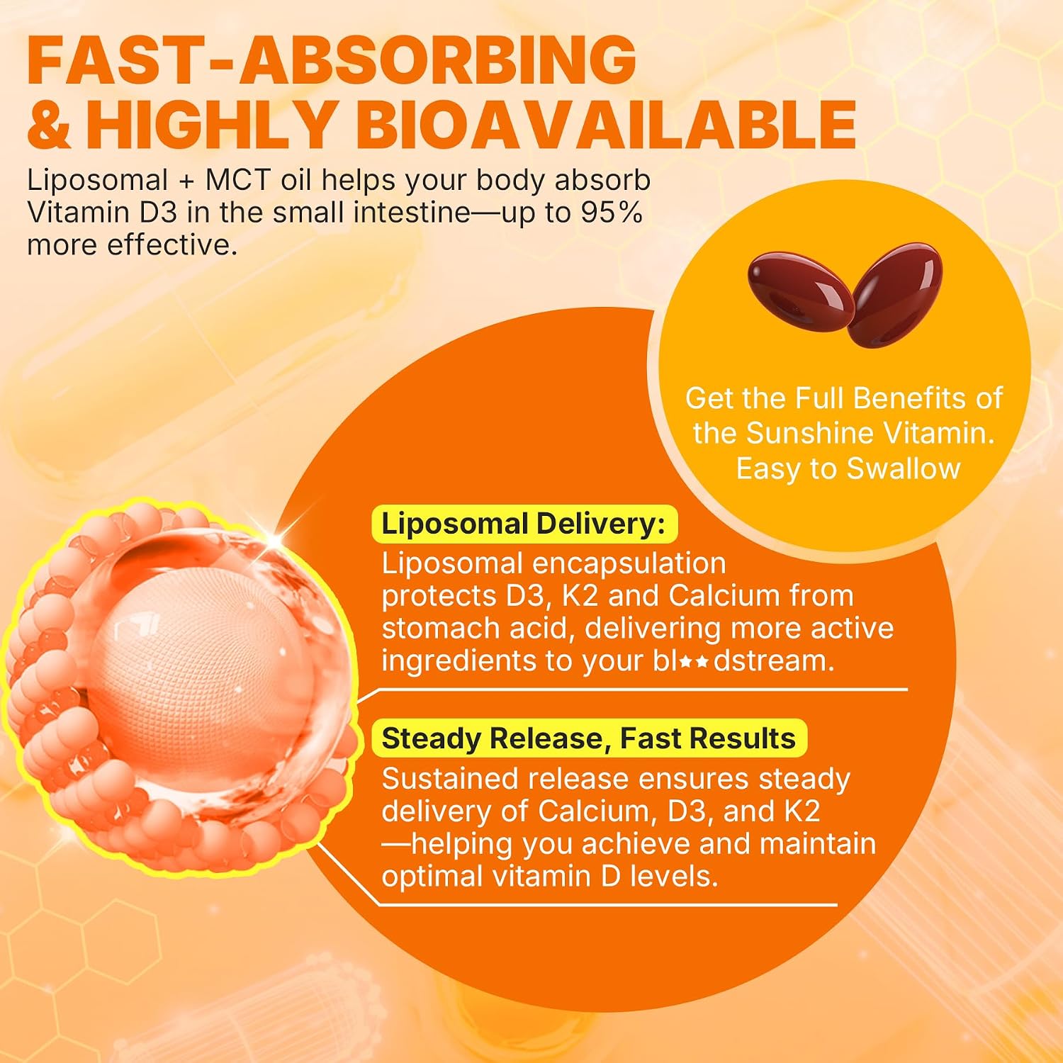 Nextdia Vitamina D3 20.000 UI + K2 (MK-4 y MK-7) 200mcg + Citrato de Calcio - Cápsulas blandas, 2 Paquetes (240 cápsulas)