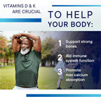 BIOTICS RESEARCH Bio-DK Caps – Vitamina D3 y K2 Emulsificada (60 Cápsulas)