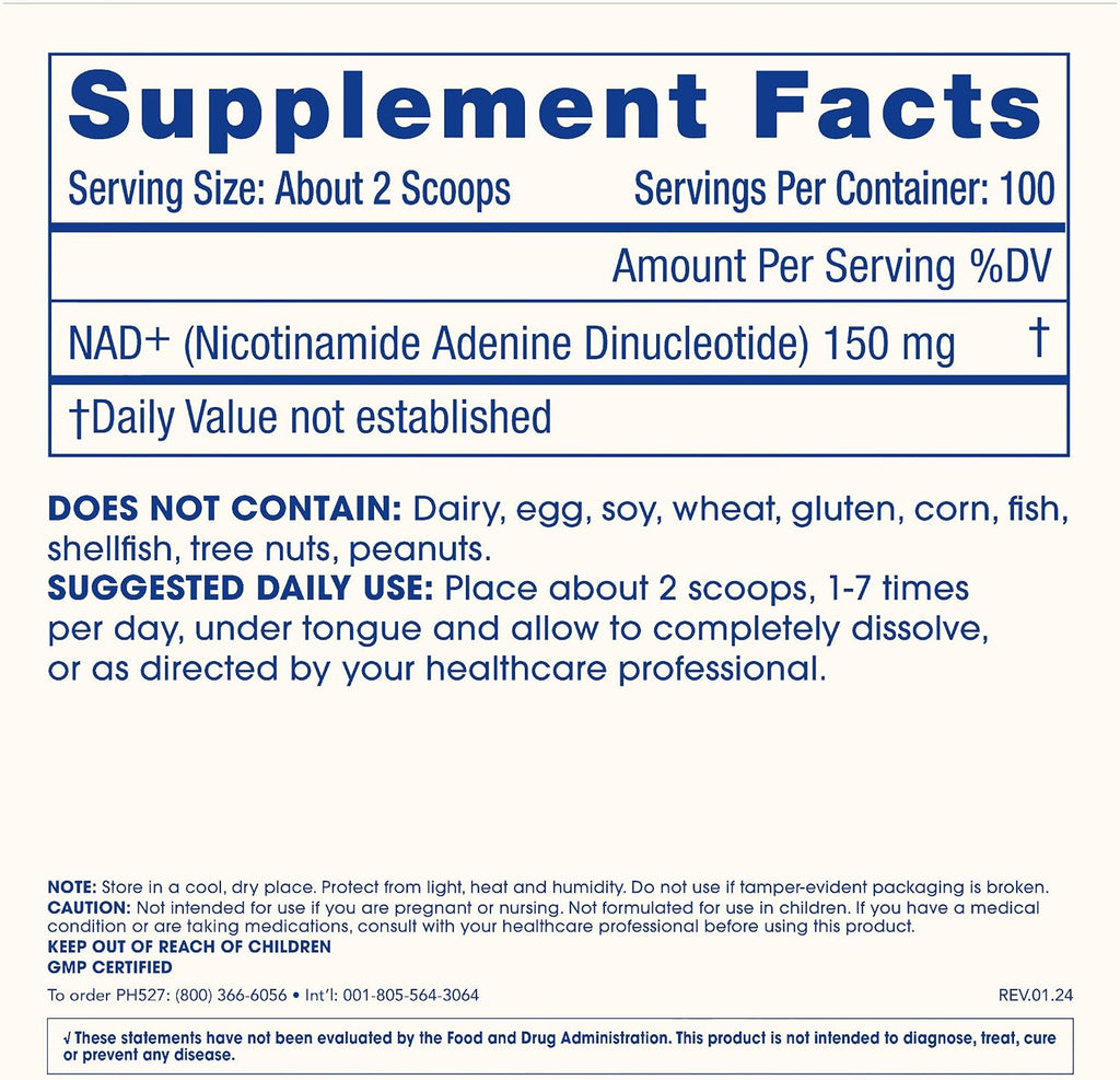 ProHealth NAD+ Pro (15g) - Polvo de NAD+ Puro y Biodisponible