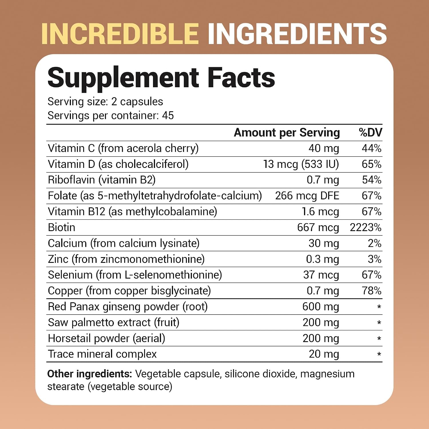 Dr. Berg Multivitamínico para Cabello, Piel y Uñas - Fórmula Avanzada con Biotina, Saw Palmetto y Minerales Traza - 90 Cápsulas Veganas
