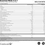 Celebrate Vitamins 4-in-1 Bariatric Multivitamin with Calcium Citrate Protein Shake - Vainilla Cake Batter, 14 Raciones