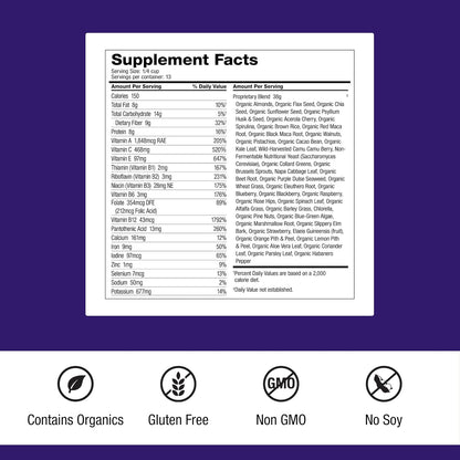 Dr. Schulze's SuperFood Ultra - Polvo de – Las vitaminas del grupo B ayudan al metabolismo energético normal y a – Image 2
