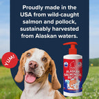 PLATO Wild Alaska Salmon Oil for Dogs - 946 ml