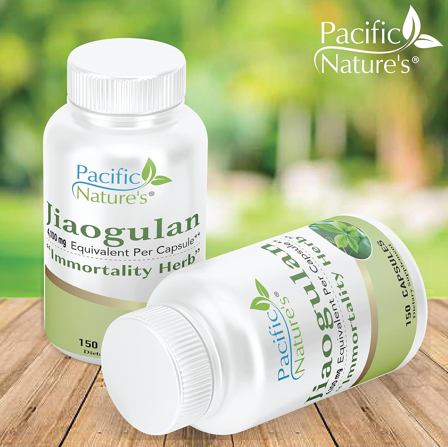 Pacific Nature's Jiaogulan - 150 Cápsulas - Extracto Estandarizado 10:1 (4100 mg)