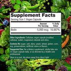 PlantFusion Biotina Vegana 5000 mcg, 120 Cápsulas Veganas
