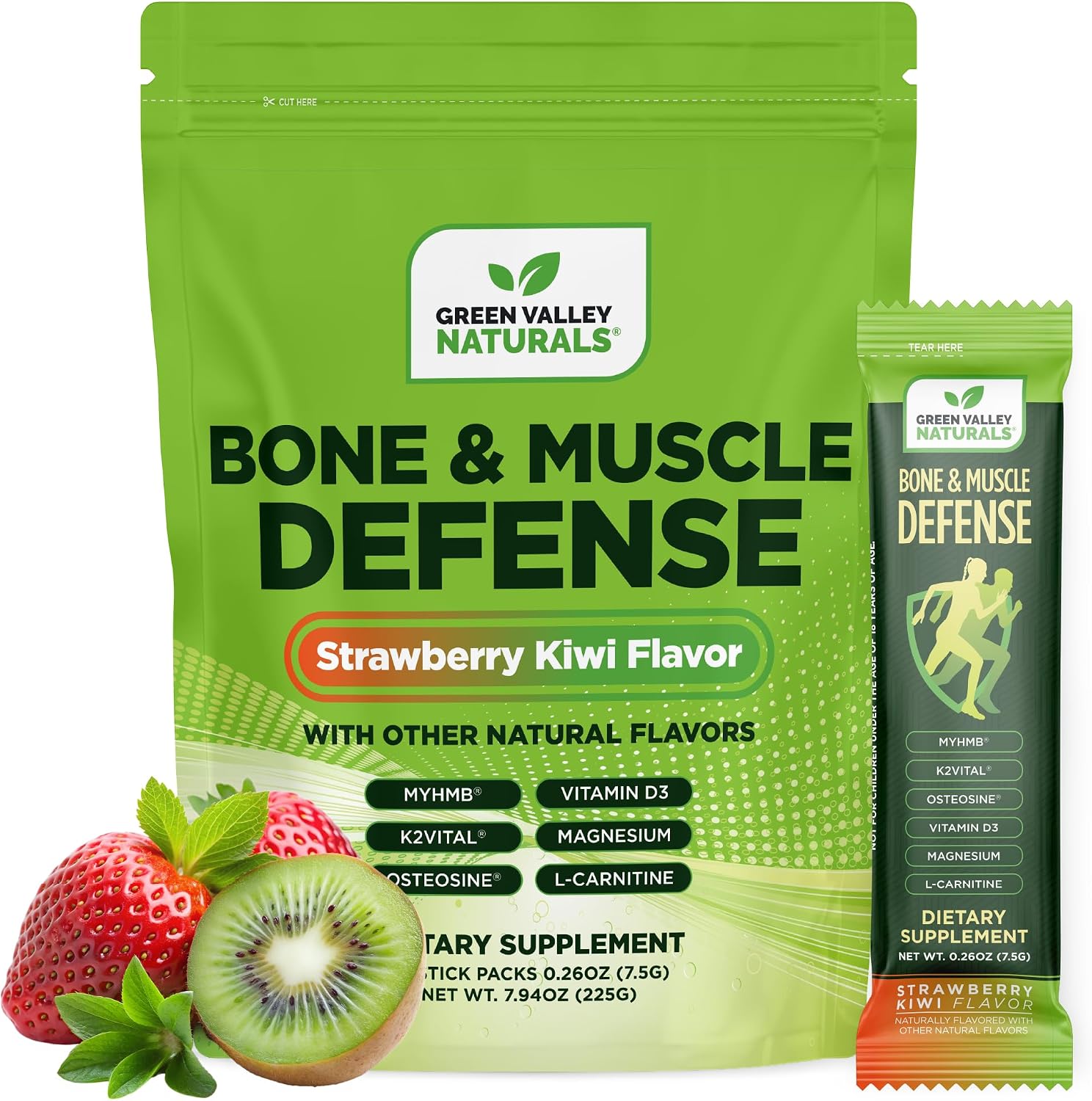 Green Valley Naturals Bone & Muscle Defense - 180 Cápsulas