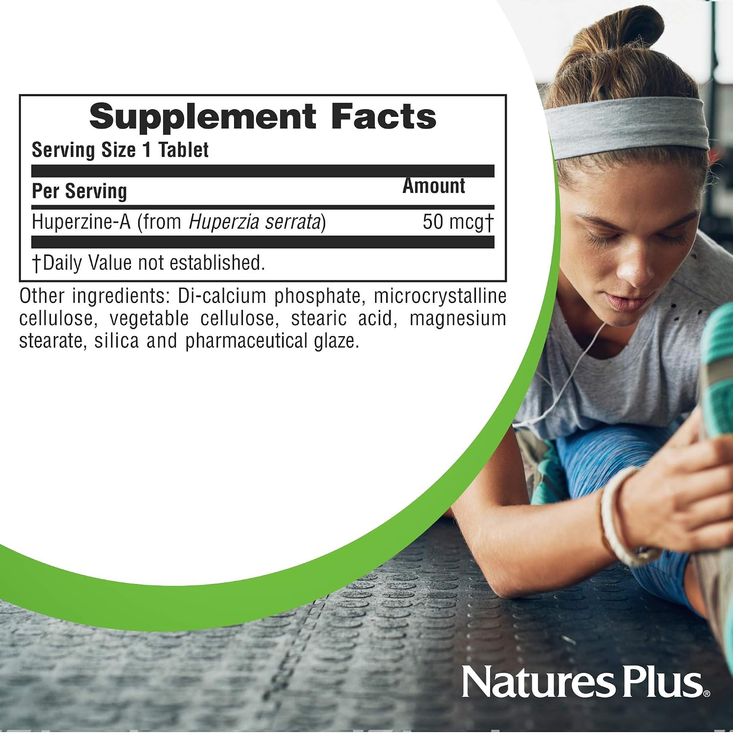 NaturesPlus Huperzine Rx-Brain 30 Comprimidos – Cognitive and Memory Support