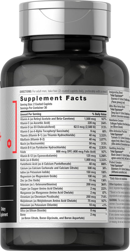 Horbäach Multivitamínico para Hombres 50+ | – Vitamina A: Contribuye al mantenimiento de la visión en condiciones – Image 2