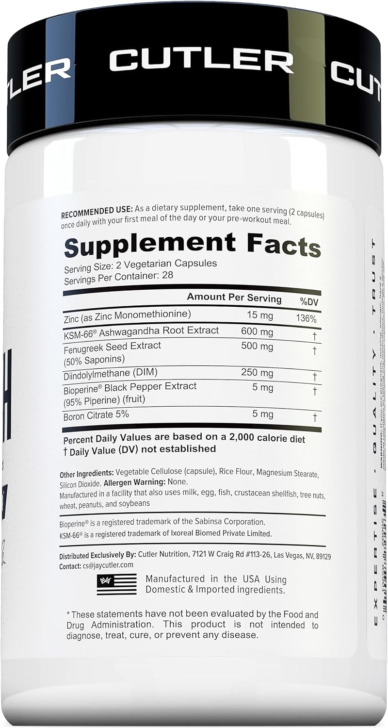 TRIUMPH Testosterone Booster para Hombres – 56 Cápsulas Veganas