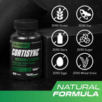 PrimeGENIX CortiSync - Reduce Cortisol, Aumenta Energía y Mejora Enfoque con Sensoril Ashwagandha - 60 Cápsulas