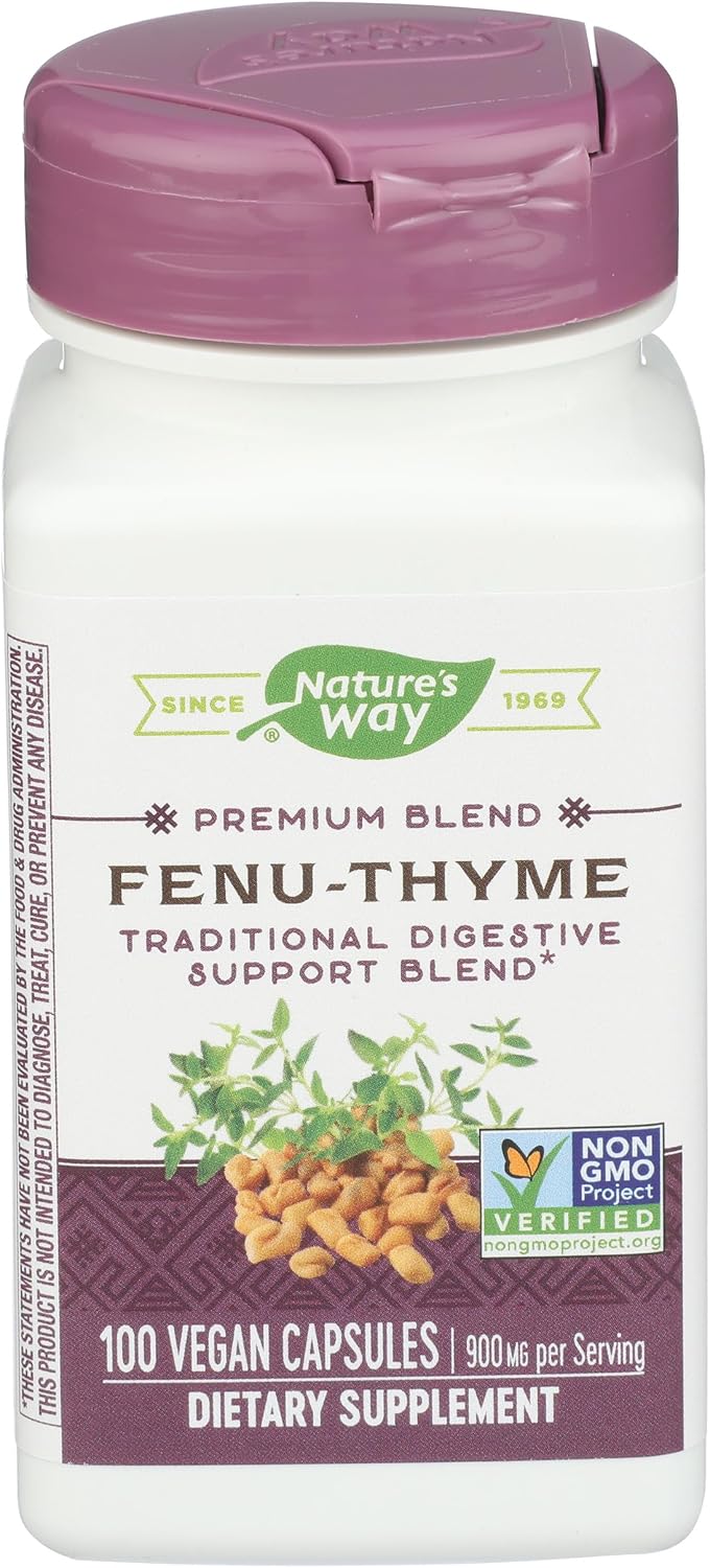 Nature's Way Fenu-Thyme, 900 mg por ración, 100 cápsulas vegetales
