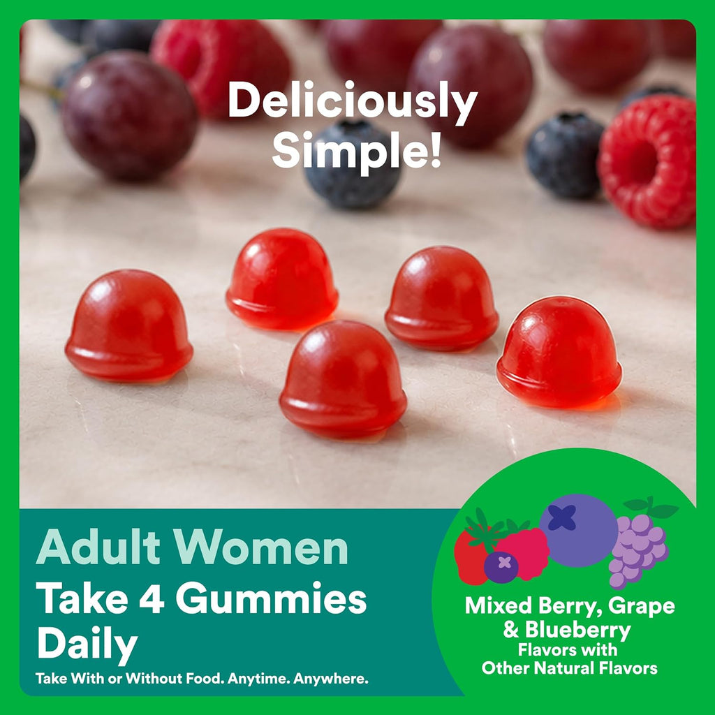 SmartyPants Vitaminas Prenatales Orgánicas para Mujeres, Gominolas Multivitamínicas: Biotina, Metilfolato, Omega 3 (ALA), Vitamina D3, C, Vitamina B12, B6, A, K2 y Zinc, Colina, Vegetariano, 120 unidades (Suministro para 30 días)